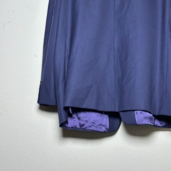 Jack Victor Men Navy Blazer Canada Exclusive Von Maur Size 44R Wool Silk Blend - Picture 8 of 16